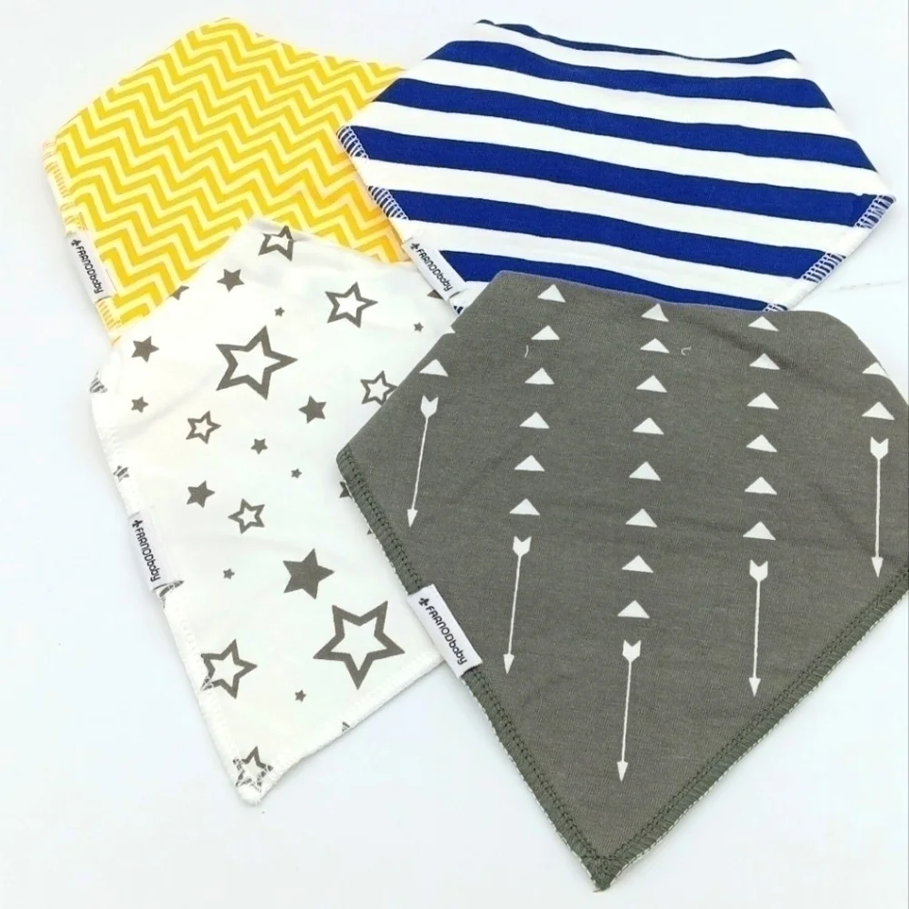 Farnodbaby unisex 4pc bib set NWT